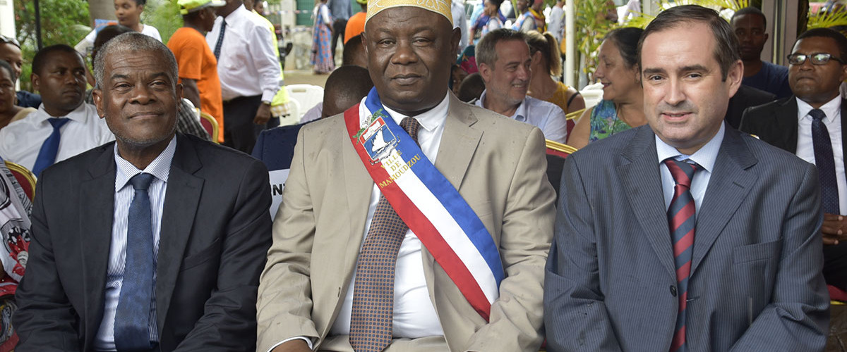 Les élus Conseil départemental à la cérémonie des vœux de Mamoudzou 