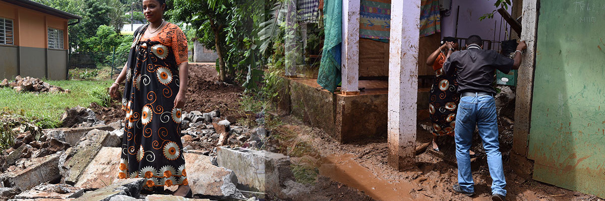 Visite des communes sinistrées par les très fortes pluies du mardi 26 janvier
