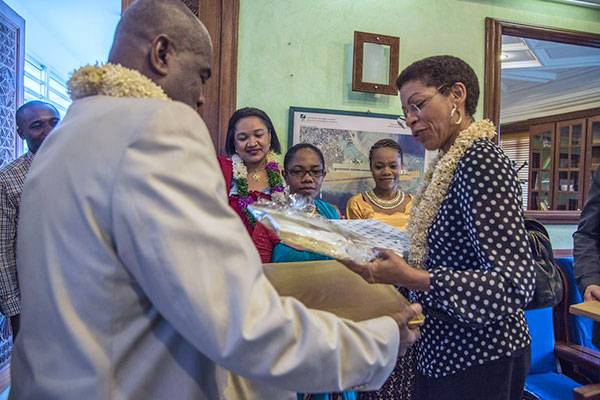 Visite à Mayotte de la ministre des Outre-mers George Pau-Langevin